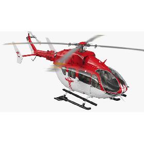 Rescue Helicopter Rigged 3D